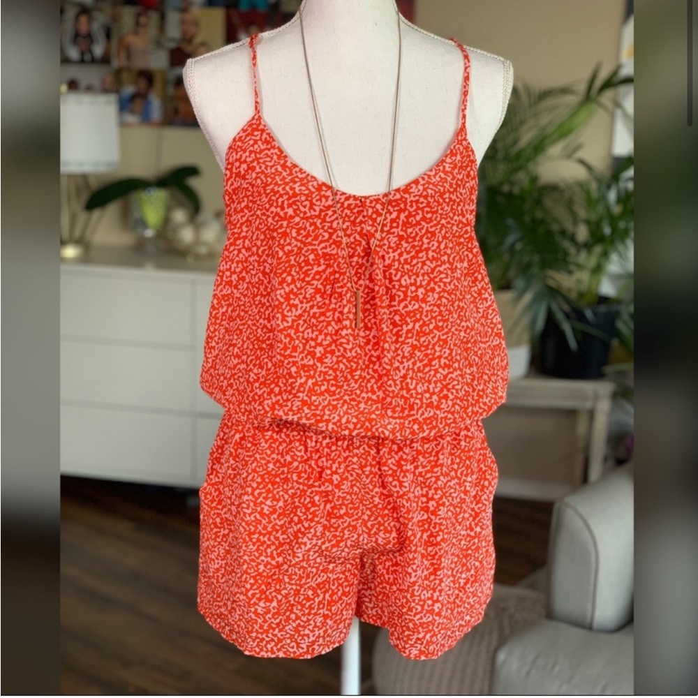 Joie Silk Spaghetti Strap Lawanda Romper
